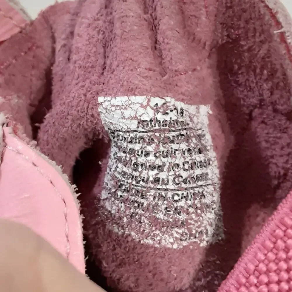 Robeez Baby Pink Paisley Mary Jane Crib Shoes Baby Girl 12-18mo Cowgirl Western